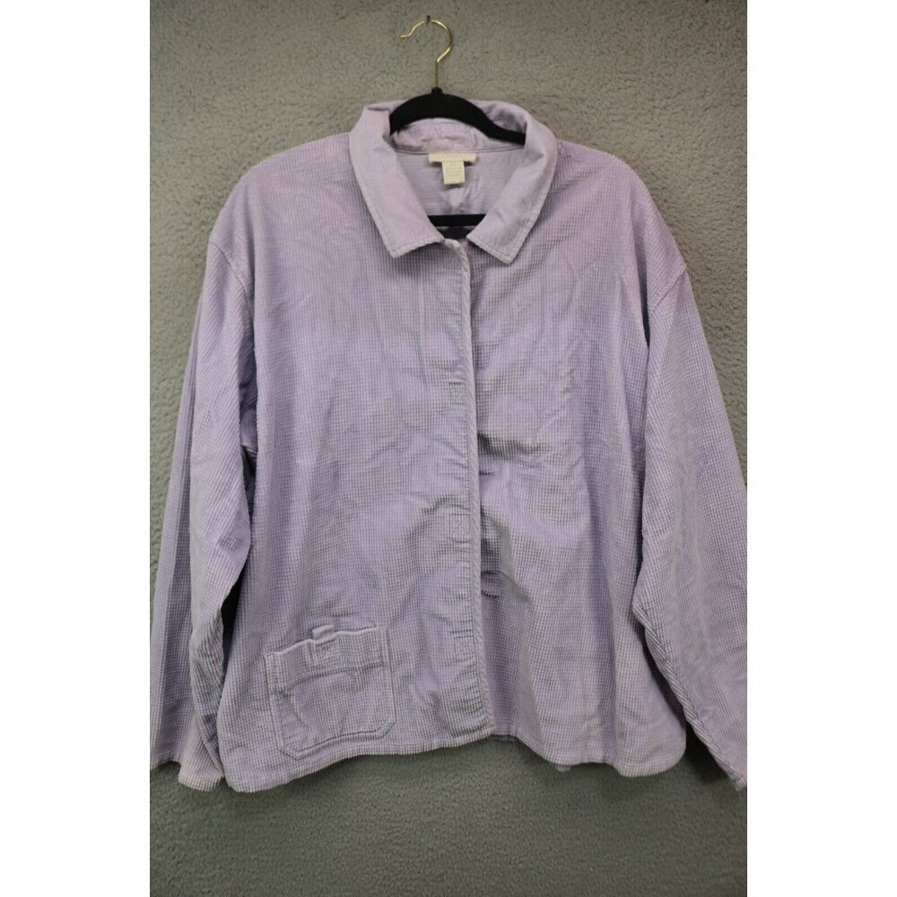 J.Jill Corduroy Waffle Weave Cardigan-Size XLT